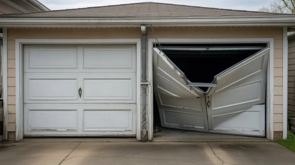 Broken Garage Door