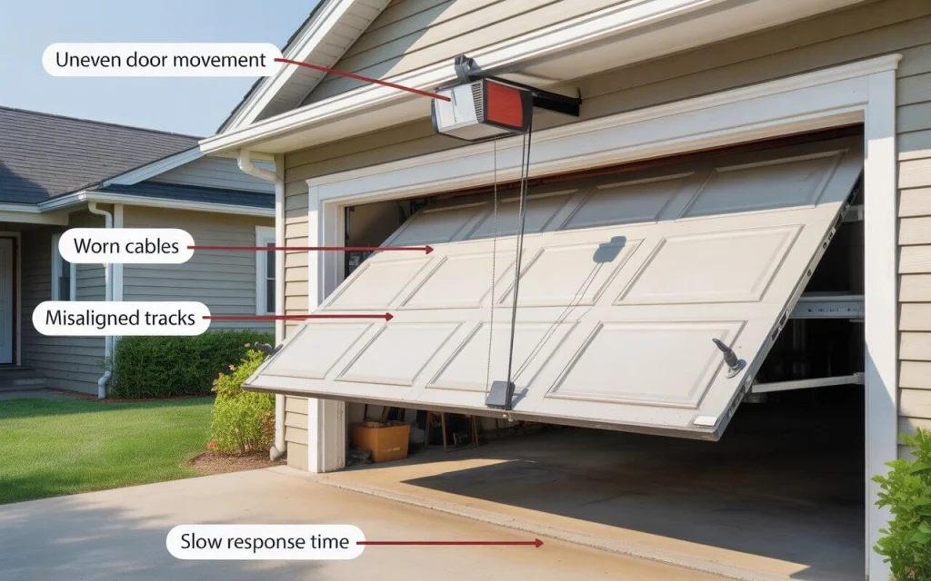 adjust a garage door opener
