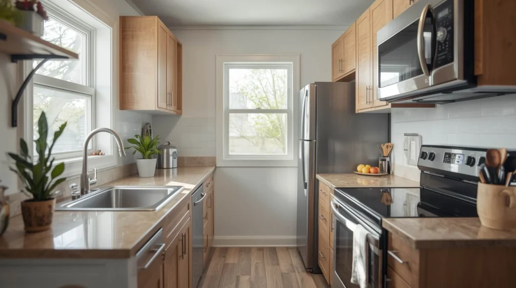 Green Kitchen Cabinets