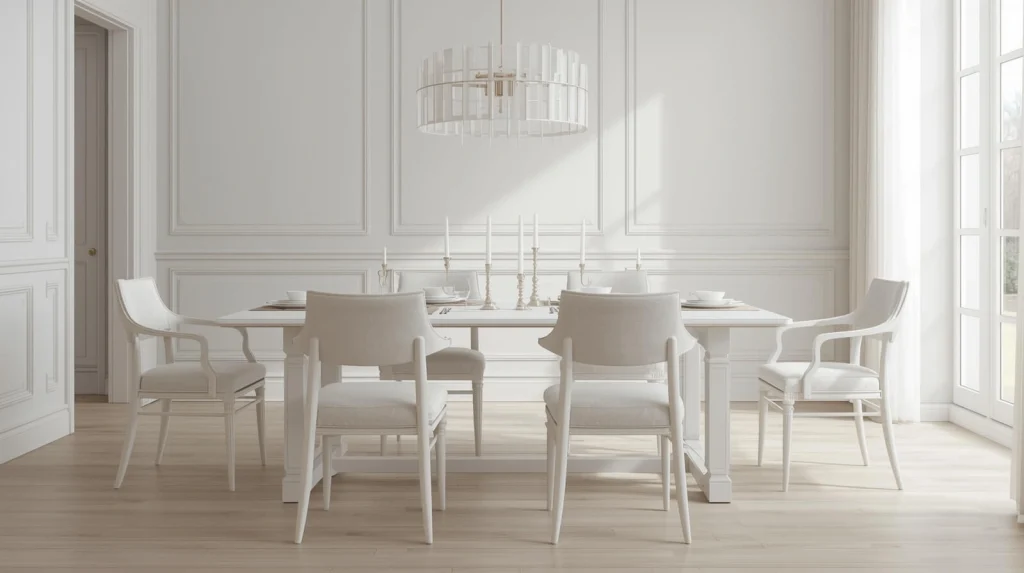 White dining room furniture