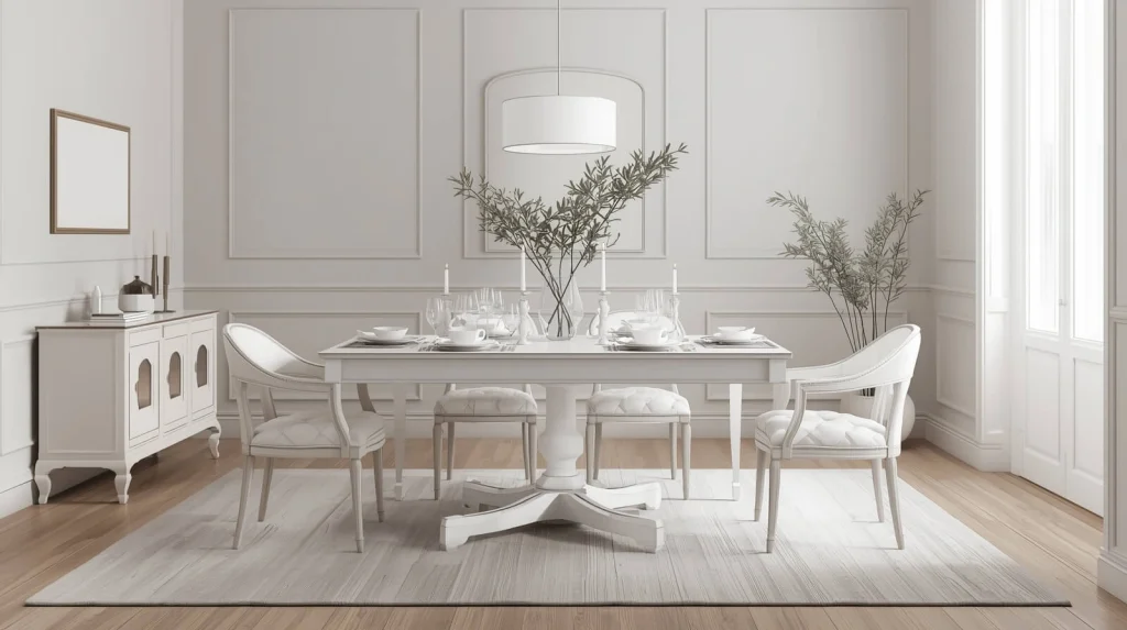 White dining room furniture
