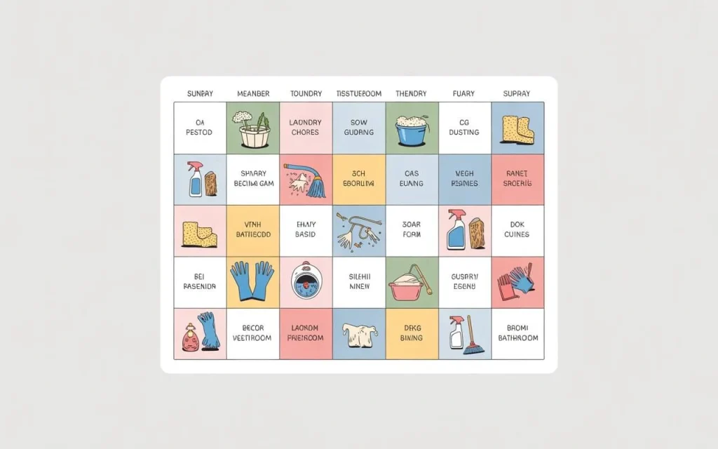 Cleaning Schedule for Home