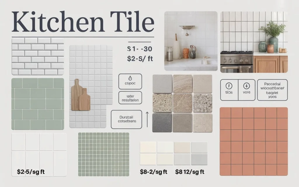 Tile on Kitchen Backsplash