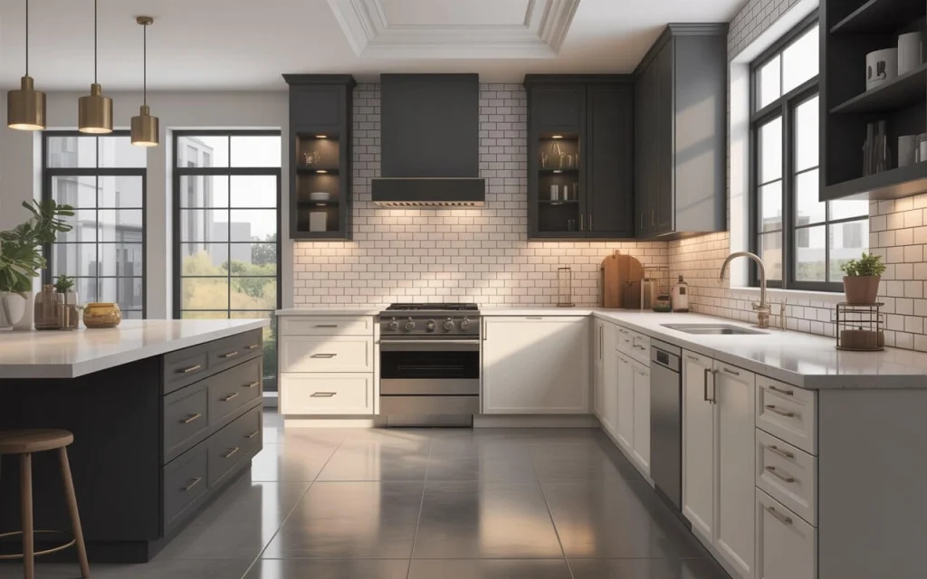 Tile on Kitchen Backsplash