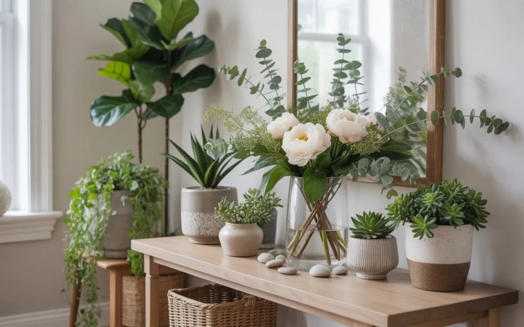 Entryway Table Decor Ideas to Make a Stylish First Impression 3 Entryway table decor