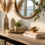 Entryway table decor